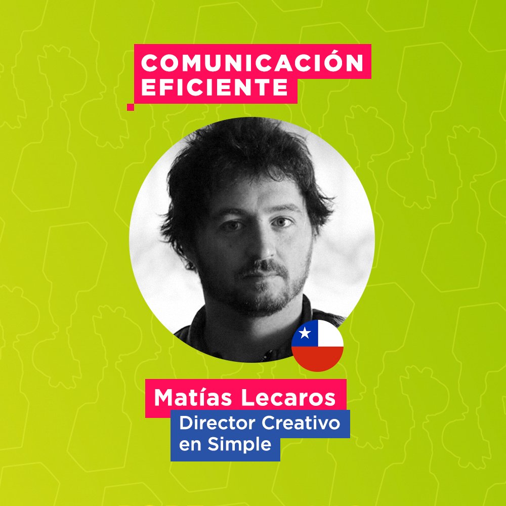 simple_chile's tweet photo. @matiaslecarosd Director Creativo y Head of Art de @simple_chile, Presidente Jurado Comunicación Eficiente del #Fepi https://t.co/Rsjhk2Ei2o https://t.co/FIGYlByHll