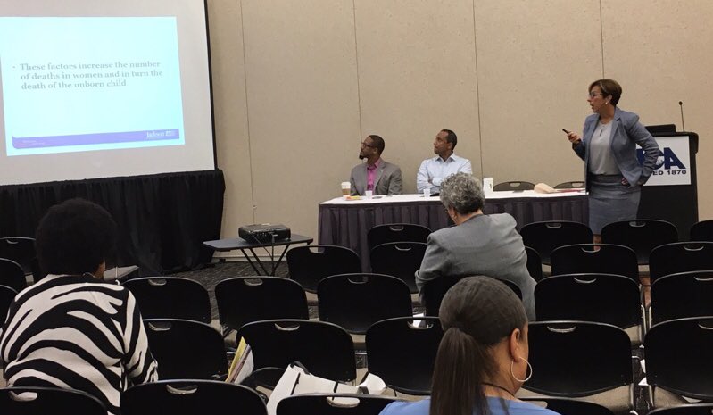 TNTDOC1's tweet photo. Our very own Dr. Kenneth Williams is still at #acacoc147 sharing his knowledge about best practices as it relates to housing pregnant women https://t.co/dgCiqJi9JB