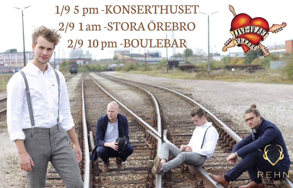 Det är snart dags för oss att återvända till Örebro och LIVE AT HEART. Här ser ni oss under festivalen!