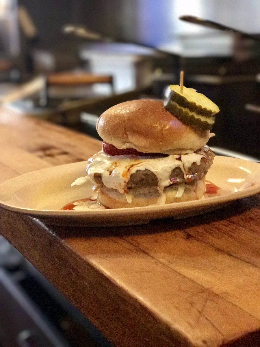 BUFFALO &amp; BLUE CHEESE TURKEY BURGER.... you already know. #bustersplace #mtsu #bestintheboro #MTSU21 #itsatradition
