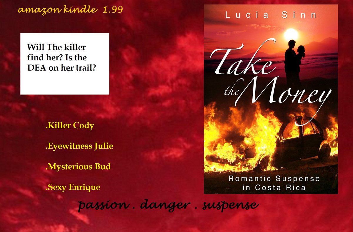 AuthorLSinn's tweet photo. #Killer #Cody
#Eyewitness Julie
#Sexy Dr. Rojas
#Mysterious Bud

*TAKE THE MONEY*
https://t.co/e4w5rPbMBd

#Booksellers
#ASMSG
#KindleBooks https://t.co/qb0JkiraTw