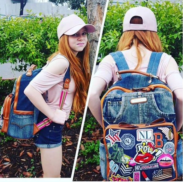 nicoleleeusa's tweet image. Back to school with @ImTheFrancescaC with her NL Patch Backpack ✨ #nicoleleeusa #nllook #patchbackpack #francescacapaldi #backtoschool