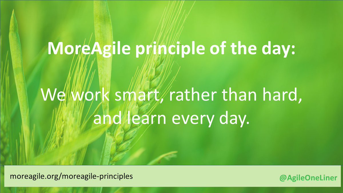#agile #softwarecraftsmanship #21stcenturycraftsmanship #moreagile