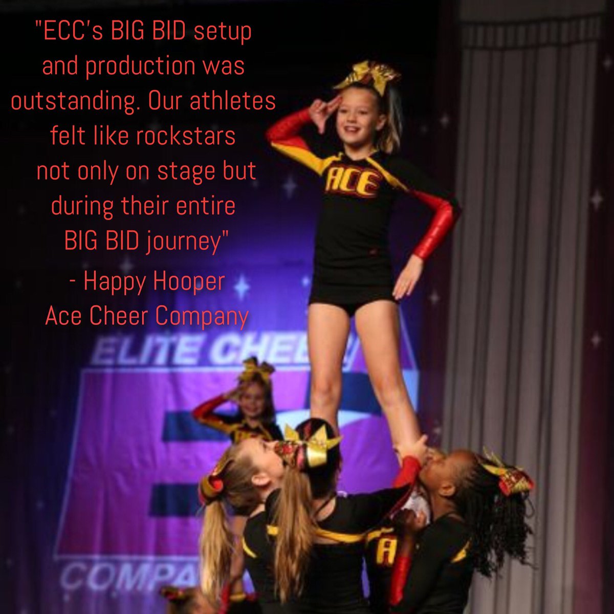elitecheerco's tweet photo. #testimonytuesday Come kick off 2018 with ECC and experience the best event of the season! January 6-7, Birmingham, AL! See you there! https://t.co/Y4Mu5Dm4zQ