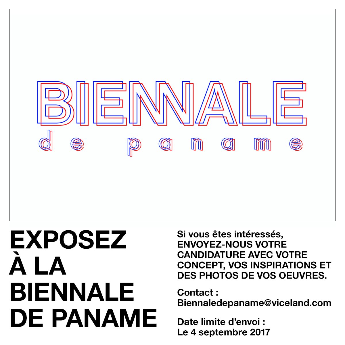 VICETVFR's tweet photo. Devenez l'artiste #VICELANDFrance et exposez à La Biennale De Paname du 19 au 22 octobre. https://t.co/14yh01kfGm
