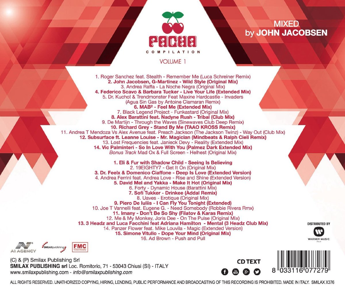 domeniciaffone's tweet photo. 🗣 50 years young #pachaforever🍒
Sono molto fiero di esser stato inserito nel 2016 con #deepislove (Lindagrooves) nella 'Pacha Compilation'‼ https://t.co/x4XDv3zr3q
