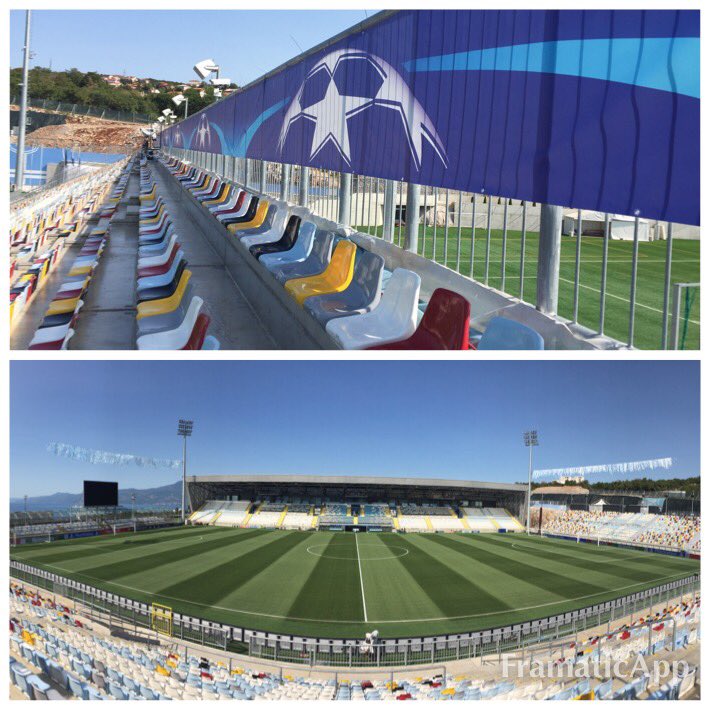 zanelli_barbara's tweet photo. 2 and a half hours untill kick-off, excitement is rising 🎉 HNK Rijeka vs. Olympiacos F.C. #ucl 2017 #stadiumhnkrijeka https://t.co/hZdxsxK5ua