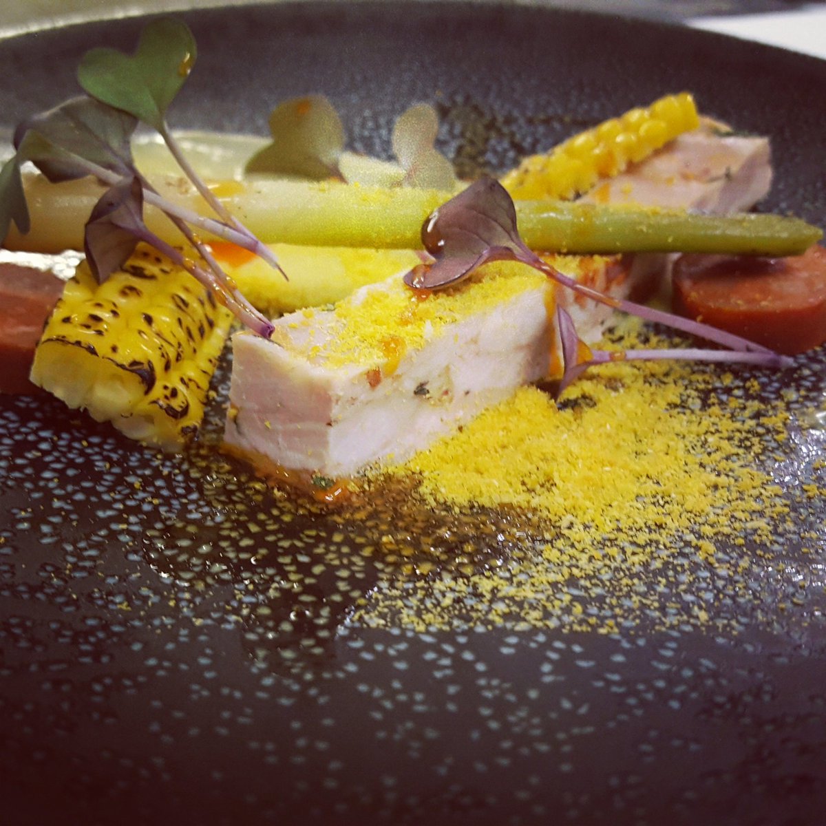 Michael_ball85's tweet photo. Smoked chicken, chorizo, sopley corn https://t.co/eC4bajmYrh