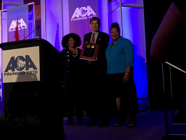 CorrectionsNews's tweet photo. Congrats! RT @ACAinfo: Past President Richard Stalder accepted the Dunbar Award at the General Session. #ACACoC147 https://t.co/0VzdIWPnig