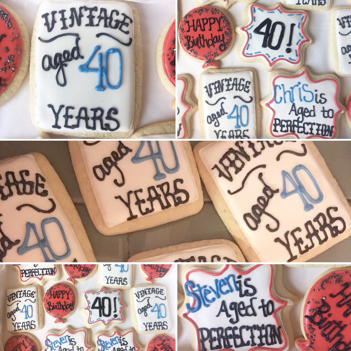 millyscommcafe's tweet photo. #decoratedbirthdaycookies #40th #sugarcookies https://t.co/Iw5H42zrjB