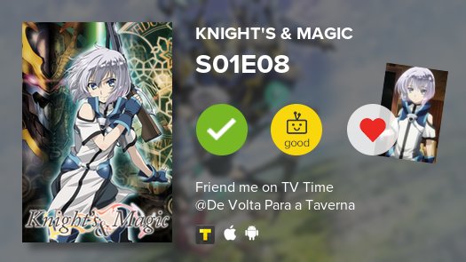 HunterAcademyXD's tweet photo. Acabamos de assistir à S01E08 de Knight's & Magic! #knightsmagic https://t.co/EMaMpilUVu #tvtime https://t.co/kergcvn8SU