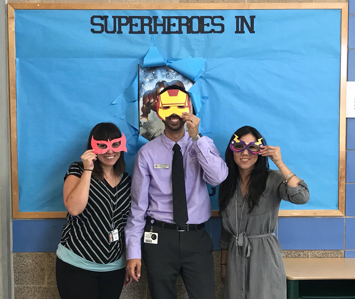 jrami2015's tweet photo. Superheroes preparing for 4th grade curriculum day... #nemathaddsup #neisdcurriculmday #neisd4math https://t.co/01v8k3zK4S