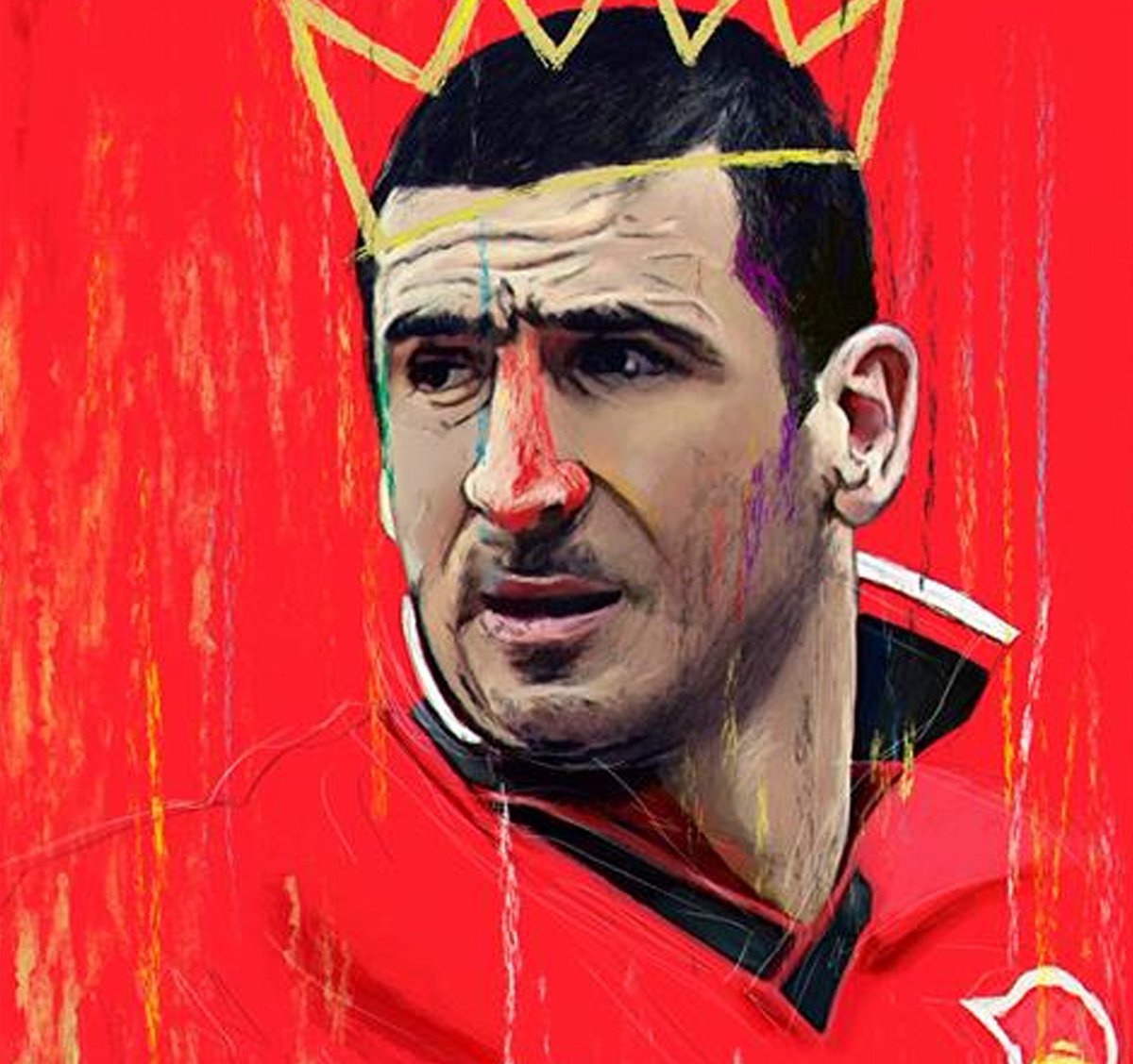 ZonaMixtaMag's tweet photo. 🔴 Eric #Cantona detail by @MrAlexisprz. One of our best discoveries https://t.co/tIPTyF9Dpl