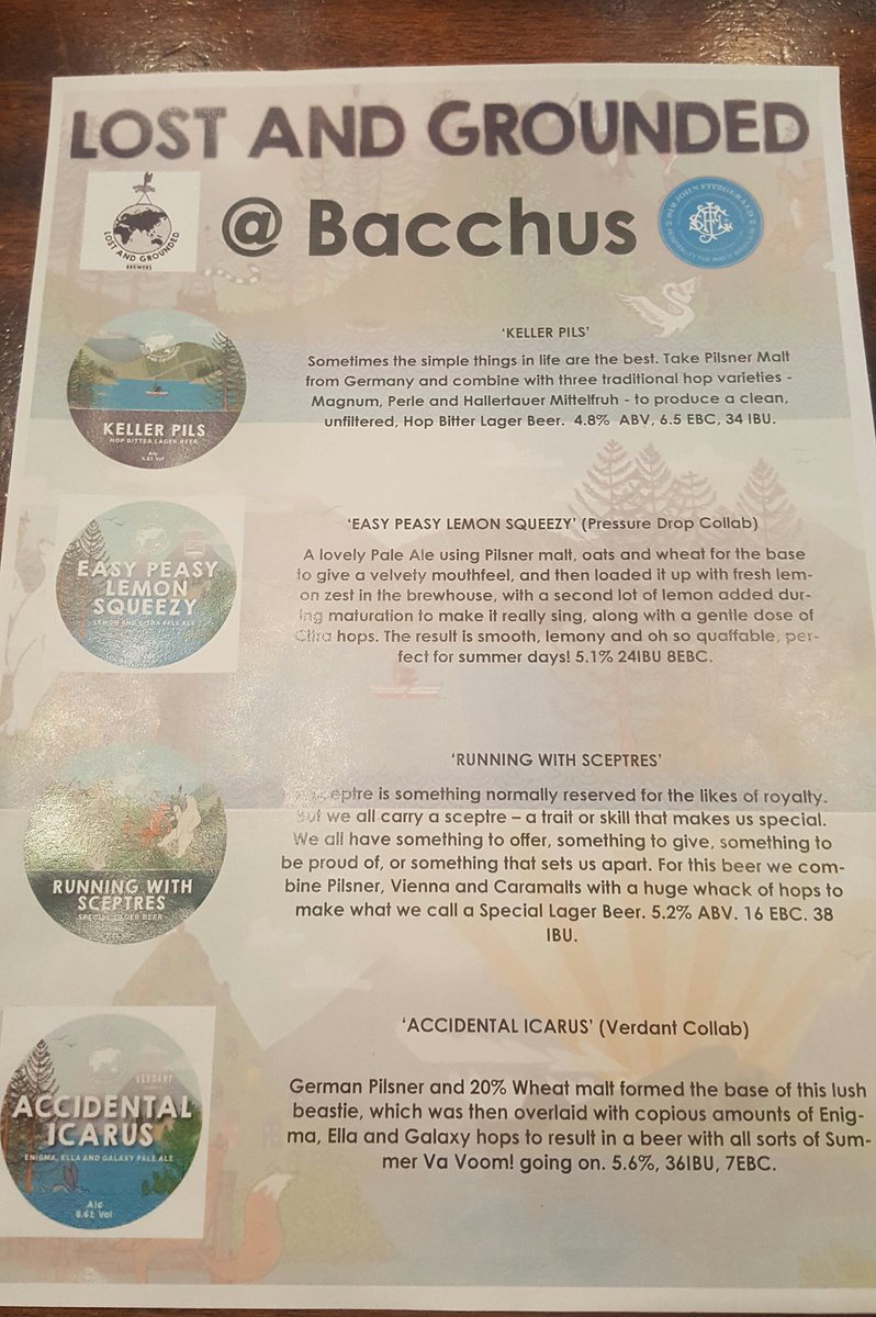 KateEedgar's tweet photo. Excited to try Lost and Grounded beers! 🍻
#bacchusbeer #cavedirect https://t.co/Y8dE14R7Ej