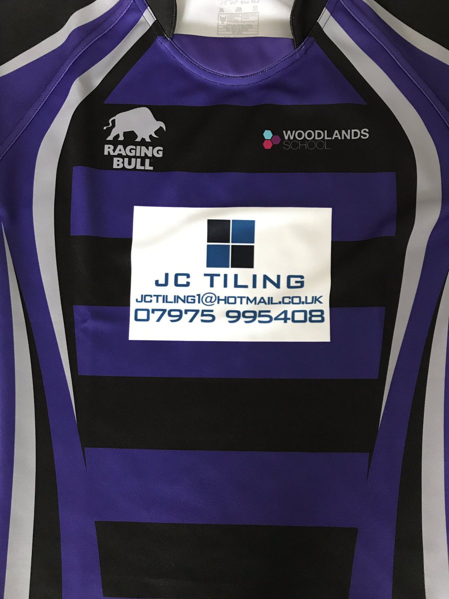 Woodlands_sch's tweet photo. Huge thank you to our new rugby kit sponsors for 2017/18 season: JC Tiling (U14 Squad) &amp; ARCS Environmental Ltd (U13 Squad) #PESO #thankyou https://t.co/yIludo2uSg