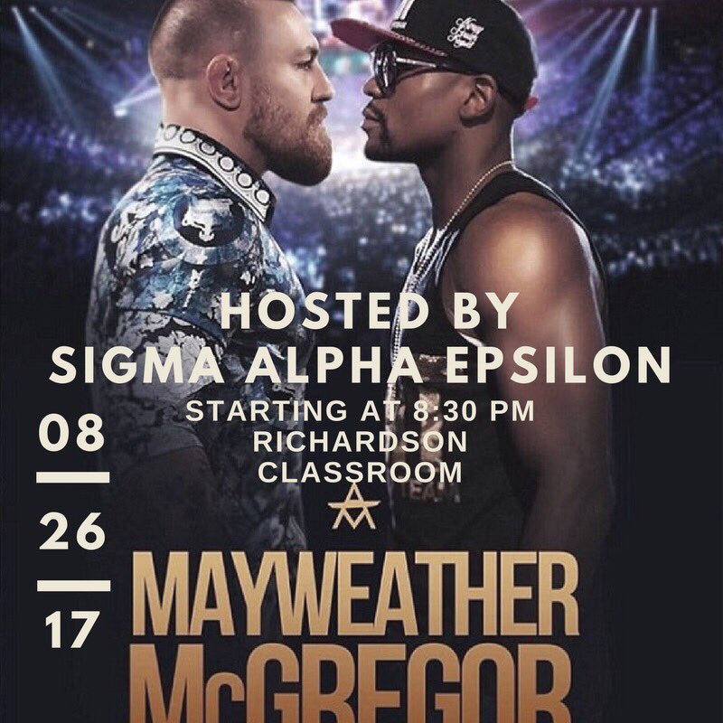 Saturday Night. Richardson Classroom. Be there.