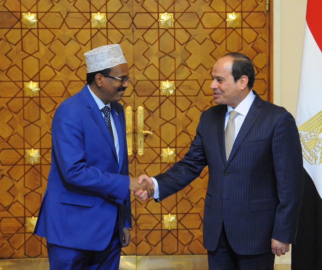M_Farmaajo's tweet photo. I thank President @AlsisiOfficial and the people of #Egypt for the warm reception accorded to me and my delegation.  #EgyptStateVisit https://t.co/zaWbnnB4tP