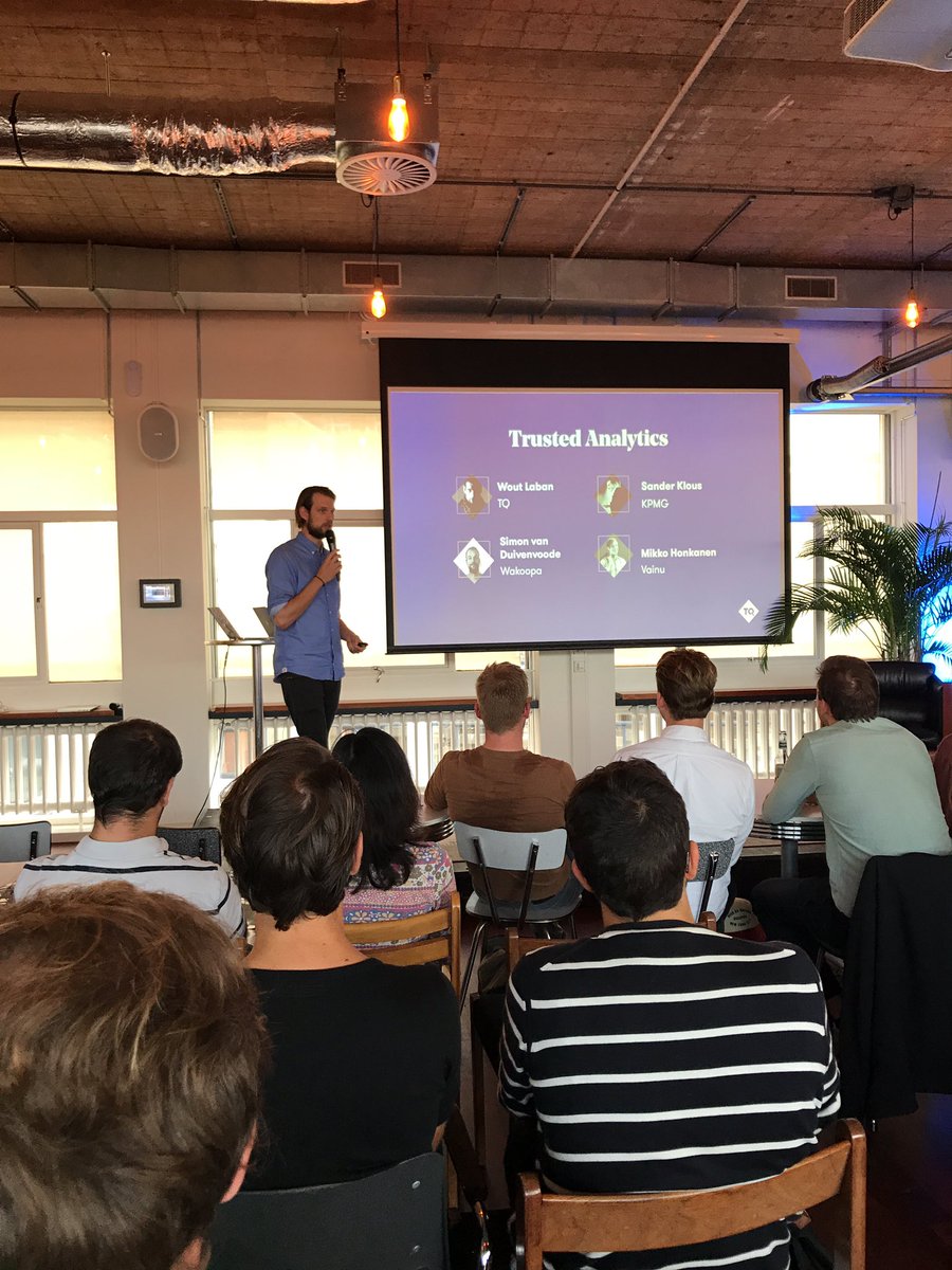 PluijmersKPMG's tweet photo. Trusted Analytics with @sanderklous from @KPMG_NL at @TQams https://t.co/CzZIgWjurU