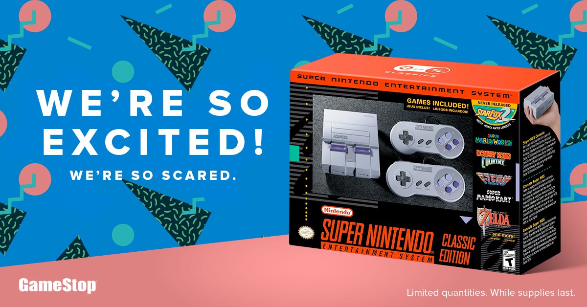 GameStop on Twitter: "Pre-order the SNES classic in-store be one of the first to experience Star Fox 2 https://t.co/5NoGKlv0u2" /
