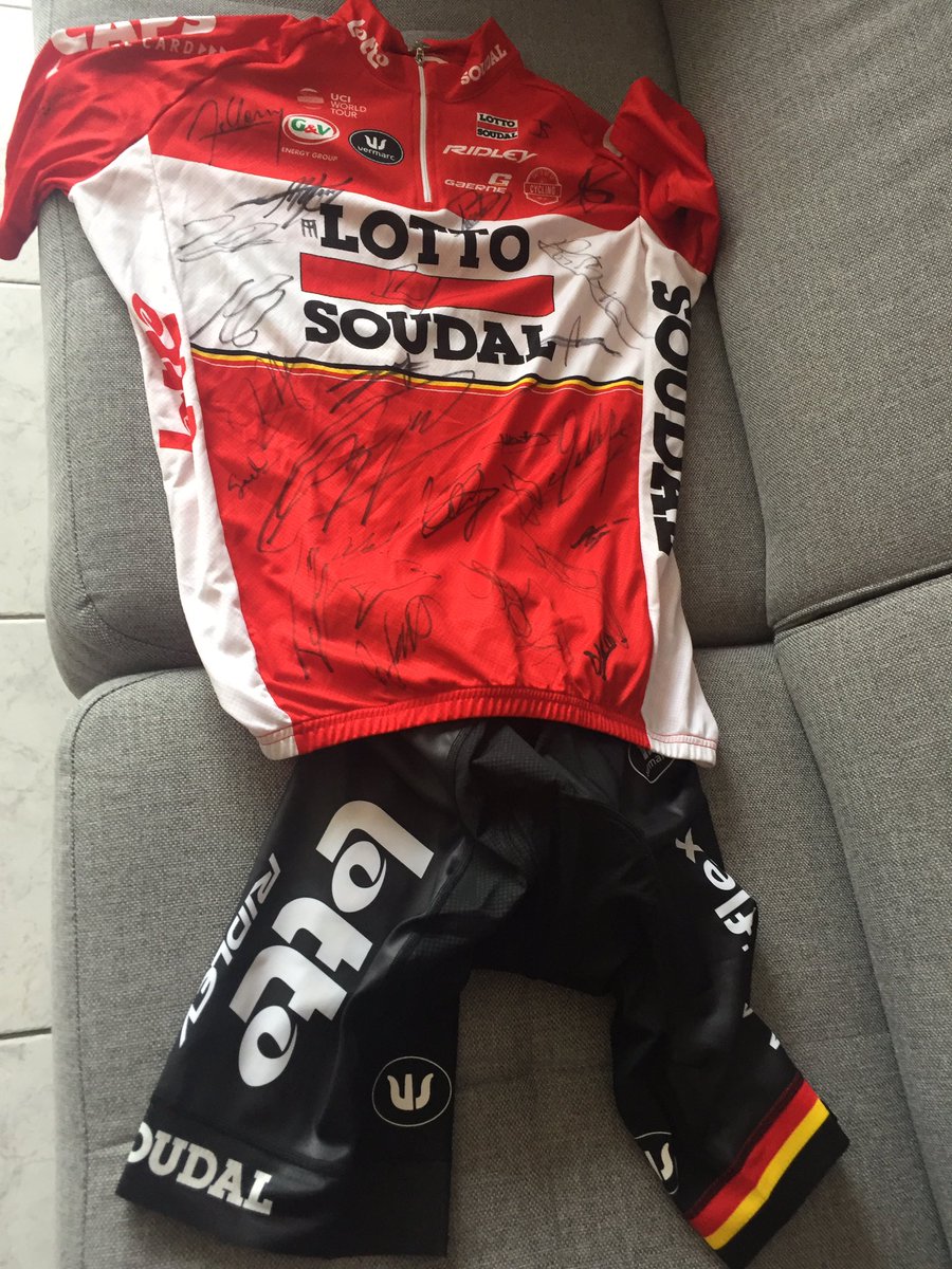 Bedankt @VASCODataNews voor het tenue van @Lotto_Soudal