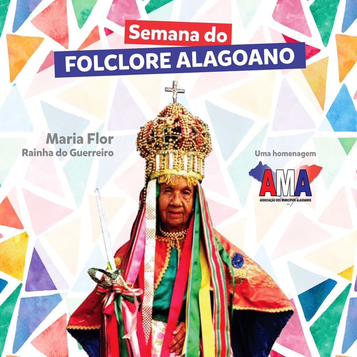 amaalagoas's tweet photo. ✳️ Hoje é o Dia do Folclore! Destacamos Maria Flor, conhecida como Dona Flor, a Rainha do Guerreiro de #Flexeiras. #DiadoFolclore #Alagoas https://t.co/jNPEY3Sf1e