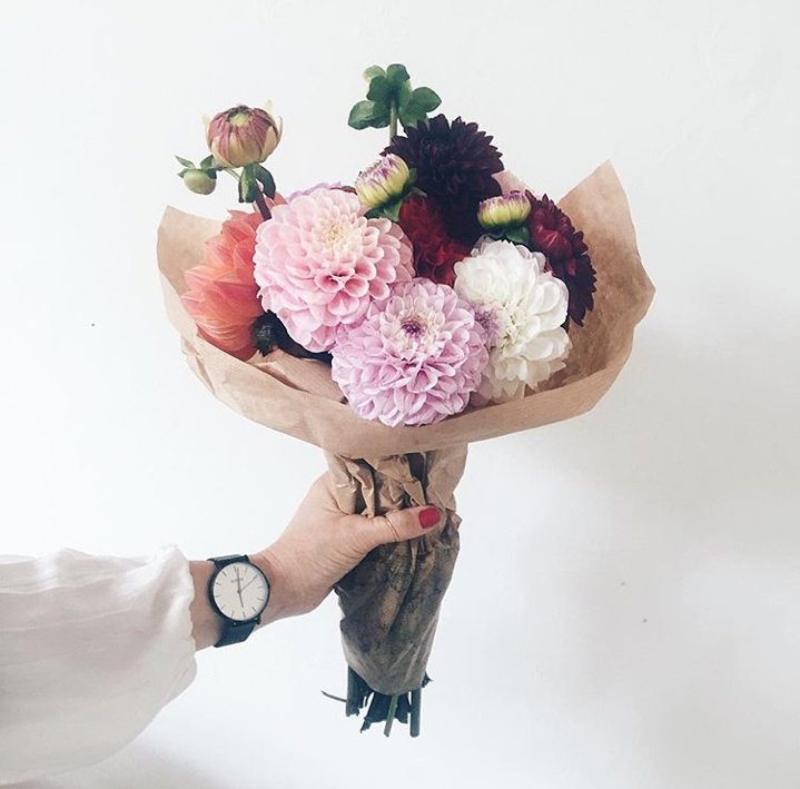 joyofmom's tweet photo. There's just something so magical about this bouquet ✨🌸🌿💗 📷 via #birgittetheresa #dalias #obsessedwiththese #flowers https://t.co/iH9WgN6PIF