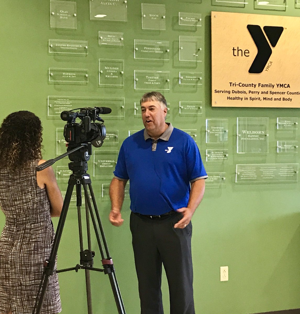 TriCounty_YMCA's tweet photo. Be sure to watch CEO Mike's interview with @Brittany14News this evening as he talks about the expansion of the Chrisney Trail! #ymca @14News https://t.co/UtSe2T88tJ