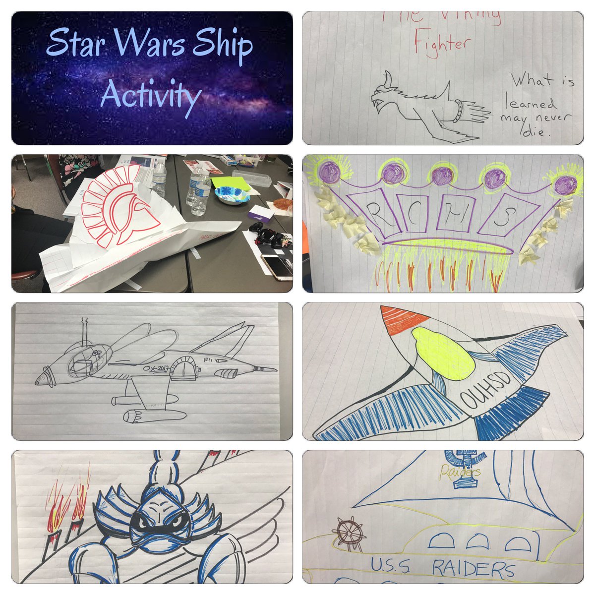 OneTeachersView's tweet photo. Amazing new Rebel Alliance Fleet designed by the phenomenal new teachers at #OUHSD. #ouhsdNTO https://t.co/up99misVi1