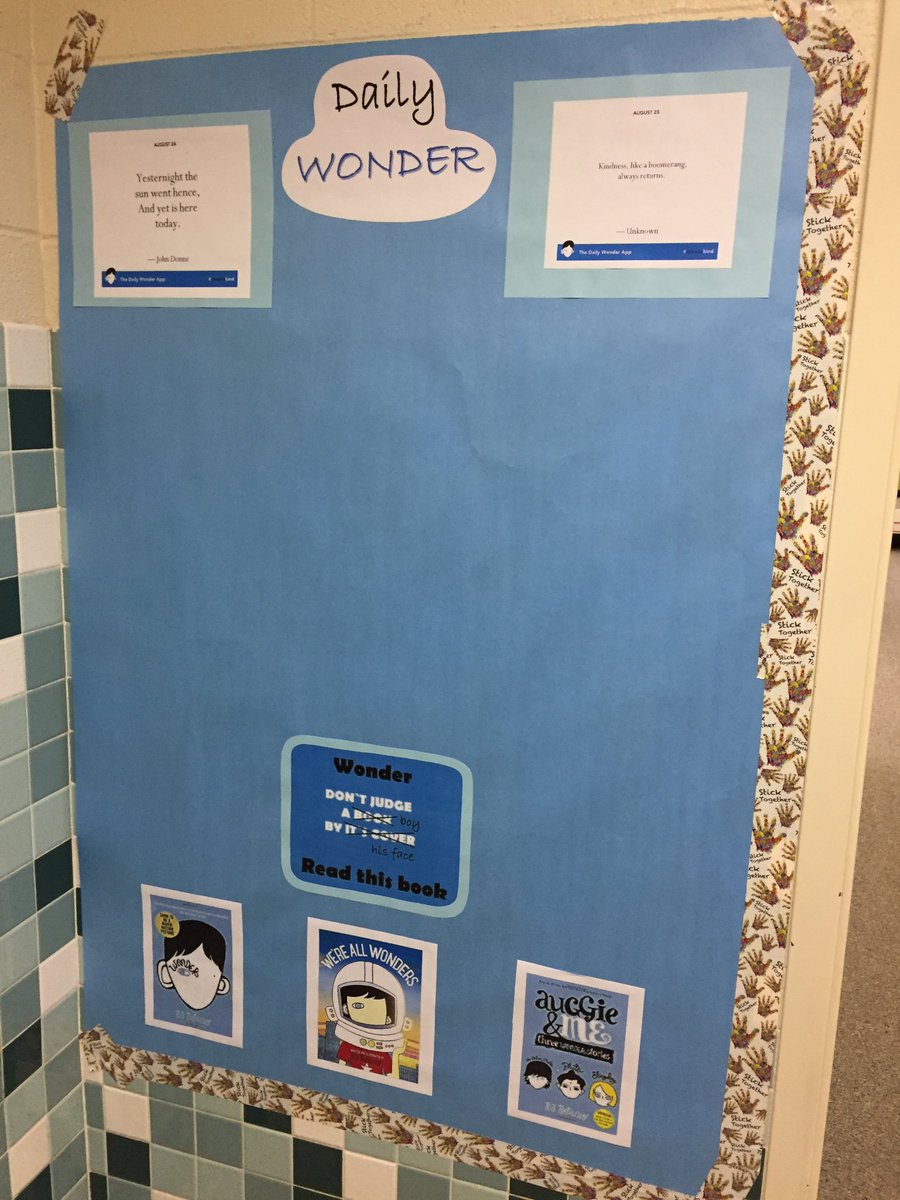 LiorKlirs's tweet photo. At Slade Elementary in Laramie, WY: daily Wonder Wall in library reinforces Wonder Content Stage #LaunchPD #Oasis @WitWisdomELA https://t.co/sbydoO4RkM