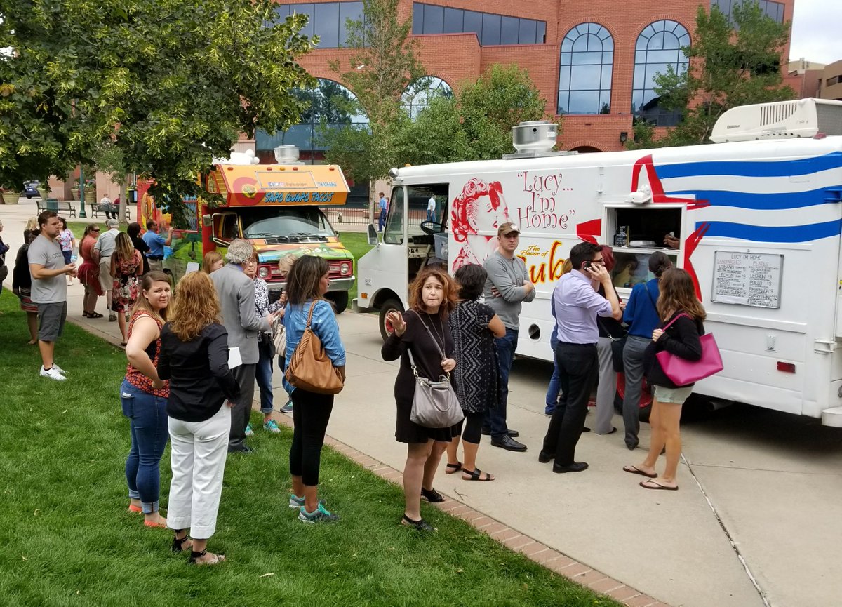 Bill Folsom On Twitter The New Food Truck Tuesday Packing In People In Downtown Colorado Springs Lunch Option On The Pioneers Museum Plaza News5 This Evening Https T Co C27t56twuc