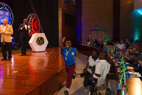 ystanzania's tweet photo. This is what it feels like when your name is called and you win a scholarship at #YST2017 congrats Stephano Chacha #sciencefordevelopment https://t.co/R2CnS22pNe