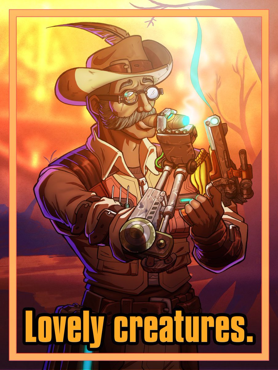 Borderlands's tweet photo. There's no shortage of attitude with these Borderlands characters. Who is your favorite? 

Fan art by Cenomancer at https://t.co/whpZx8FHum https://t.co/P2GRWTMON3