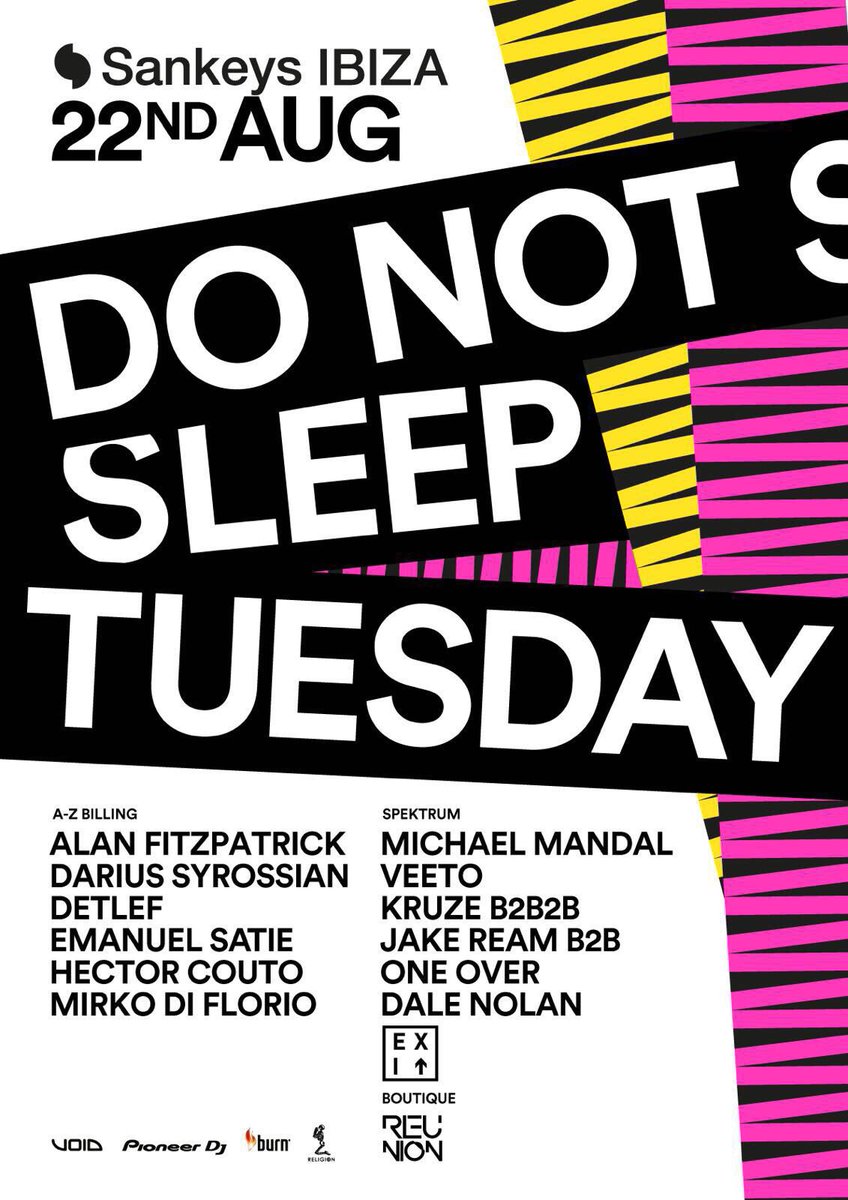 Tonight! @ExitMusicLive hosts the spektrum @SankeysIbiza. Can't wait to play here alongside <a href="/KruzeMusic/">kruze</a> <a href="/Mandal_UK/">Michael Mandal</a>  and more!