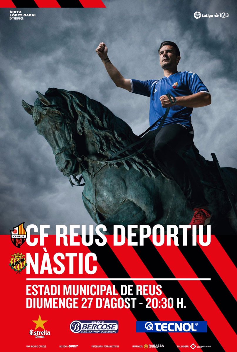 Vols guanyar una pilota signada pels jugadors del primer equip? Fes RT al cartell del #ReusNàstic i entraràs al sorteig per guanyar-la!