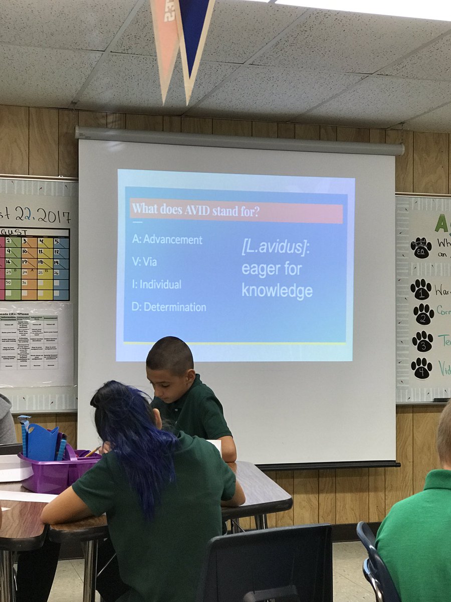 6th graders discussing what it means to be in AVID. It's never too soon to get ready for college <a href="/BedichekMS/">Bedichek MS</a> <a href="/AVID4College/">AVID</a> <a href="/AustinISDAVID/">Austin ISD AVID</a>