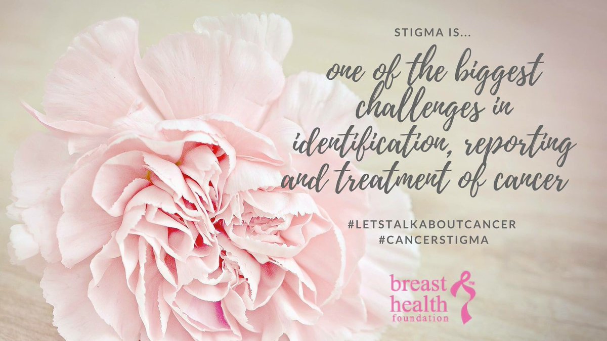 We need to foster a community free of #CancerStigma | #LetsTalkAboutCancer #MedicalFact #BreastCancer