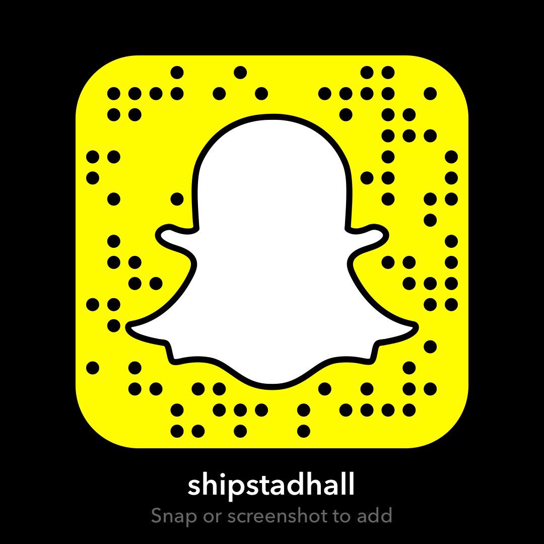 ShipstadHall's tweet photo. Don't forget to add us on Snapchat!!! 👻 https://t.co/Kqh9zgTova