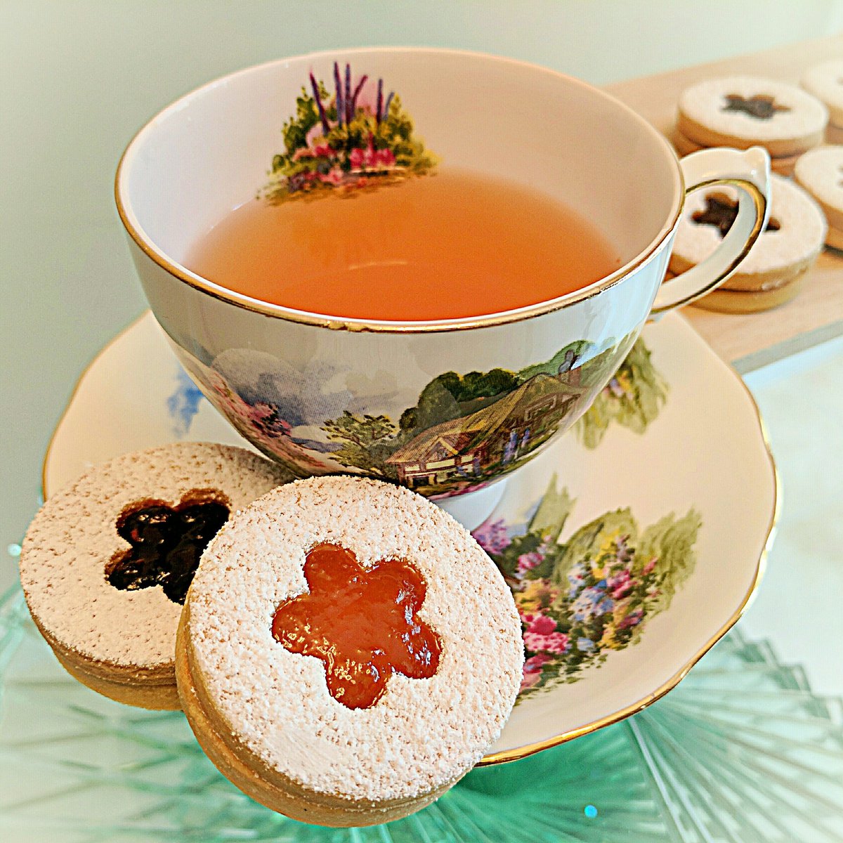 ShareNbake's tweet photo. #Linzer #cookies with #homemade #jam on a rainy day. Quiet reflection. https://t.co/qE7WmAqPfc