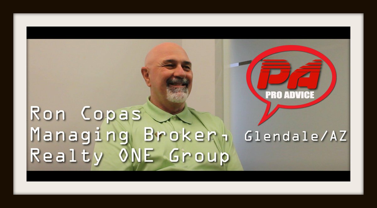 USProAgent's tweet image. PA Interview with new @RealtyONEnews Managing Broker Ron Copus. He shares 30+ years of exceptional RE knowledge bit.ly/2qXA4rO