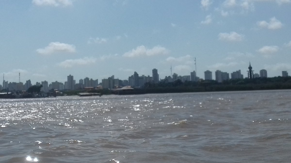 Que coisa linda a vista de quando vai se aproximando de Belém