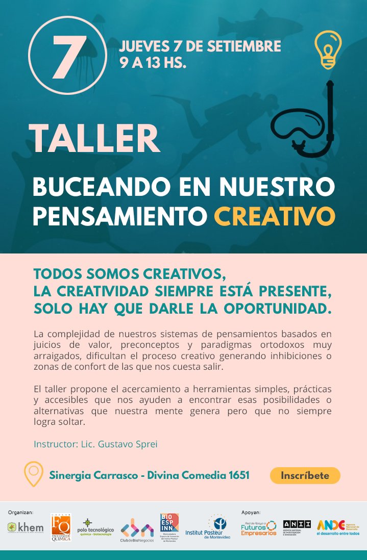 bioespinn's tweet photo. ¡Te esperamos! @IPMontevideo @IncubadoraKHEM @RAFEUy @ANIIuy @ANDEUruguay https://t.co/ZYz7oCUj3J