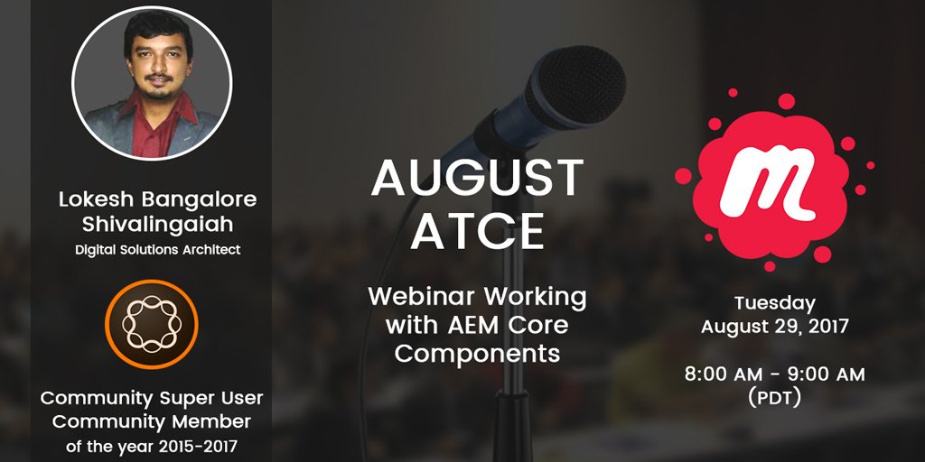 TADigitalInc's tweet photo. Get Your AEM Questions Answered By The Experts - AEM Meetup 
 
Join @TechAspect's Lokesh BS #AEMMeetup session &amp; g … https://t.co/grxlvR1N4p https://t.co/6y6DjPDhG2
