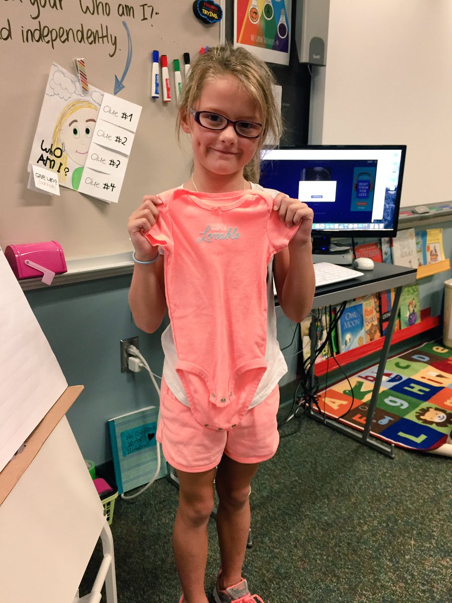 mrshunt3rd's tweet photo. When a book is too easy, it's NOT right for us. Just like this baby outfit isn't right for Carly! #findingbooks ๐ https://t.co/tij8VaHChz