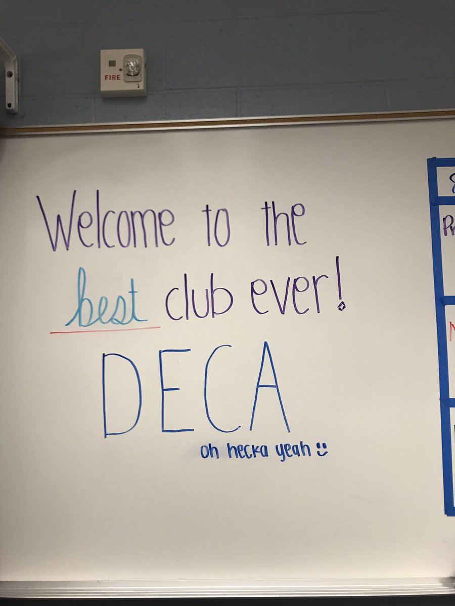_SRHSDECA_'s tweet photo. First DECA meeting was successful! Thank you for coming &amp; if you missed it, there's always next Tuesday!😃 Information in the bio #DECADENCE https://t.co/lGZPHG6ND5