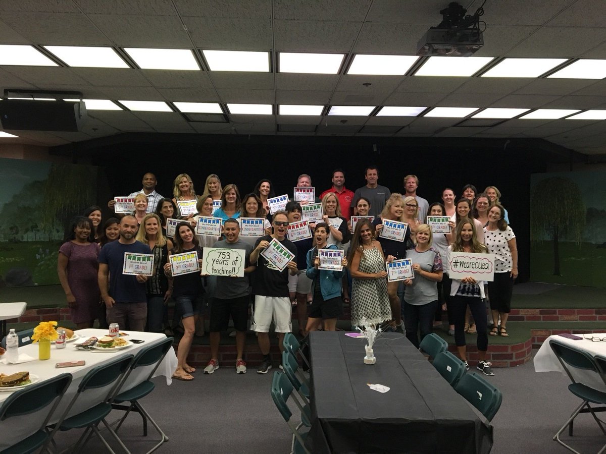 cueaEdAssn's tweet photo. Entire staff of Arroyo Vista with a combined total of 753 years of teaching excellence!
#wearecuea https://t.co/sdEs0SlIap