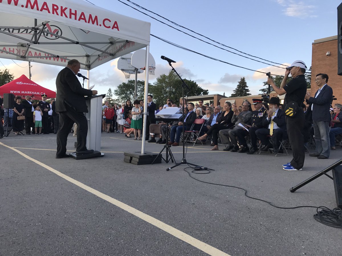 "Let us stand united against ALL forms of prejudice. There is a lot of good in this world and Markham is blessed with an abundance of it."