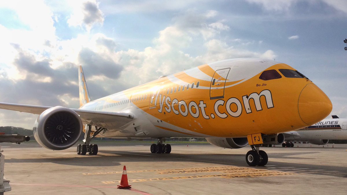 The787Centauri's tweet photo. 9V-OFJ 😍☺️☁️✈️☁️ #flyscoot #avgeek #boeing #9VOFJ https://t.co/ubg5p9Tk7Q