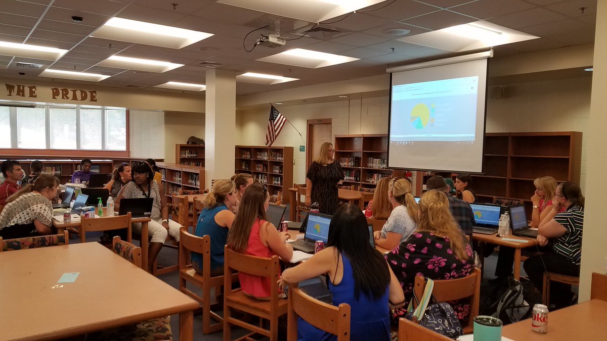 Thank you <a href="/traceymikos/">💙 Tracey Mikos 💜</a> for training our staff on Nearpod today <a href="/PrideLionsVCS/">Pride Elementary</a>