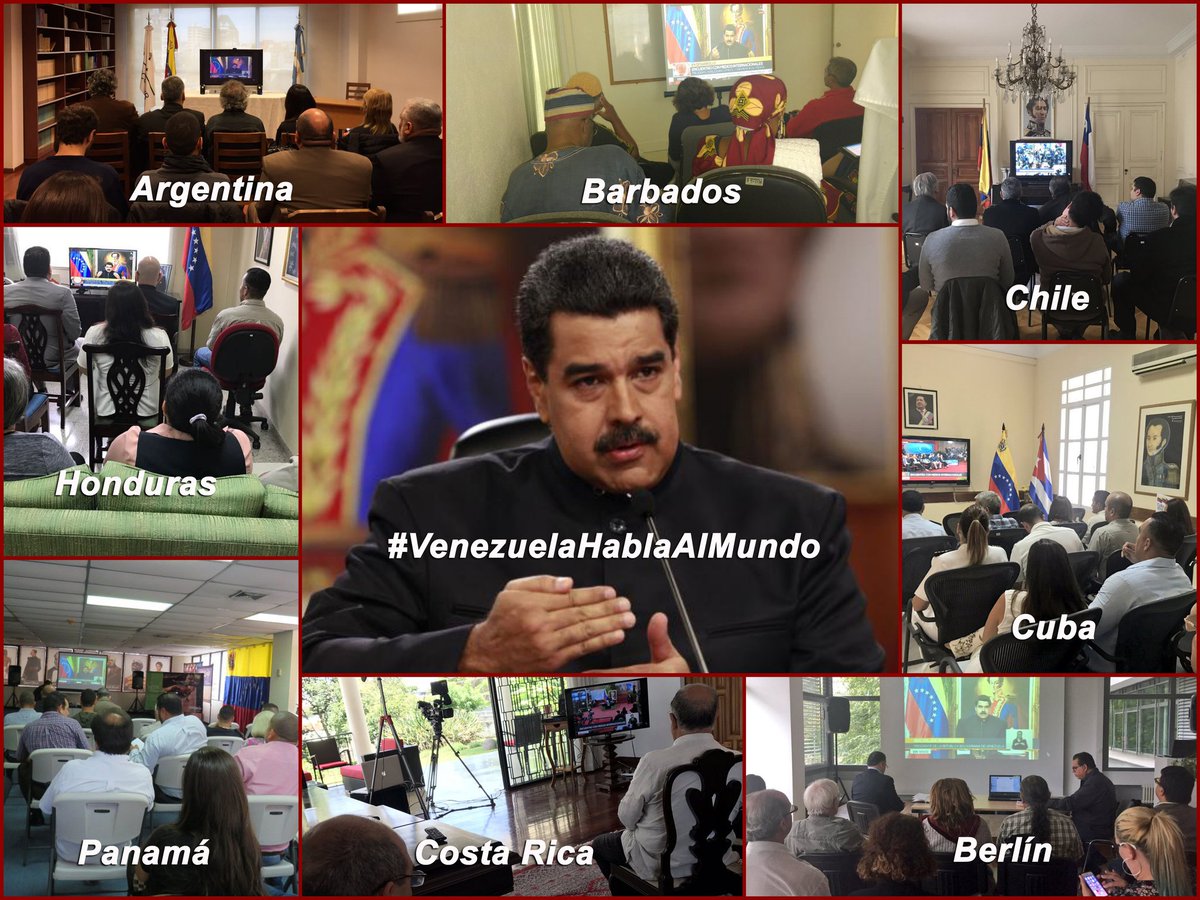 #VenezuelaHablaAlMundo  #RuedaDePrensaInternacional el presidente @NicolasMaduro: hay que ganar la batalla comunicacional si queremos Paz