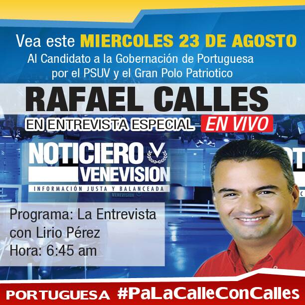 earocha80's tweet photo. Candidato por el PSUV a la Gobernación de Portuguesa Rafael Calles, Guanareño y candidato de base #ConCallesPa'LaCalle #CallesGobernador https://t.co/Q3YqJpT39I